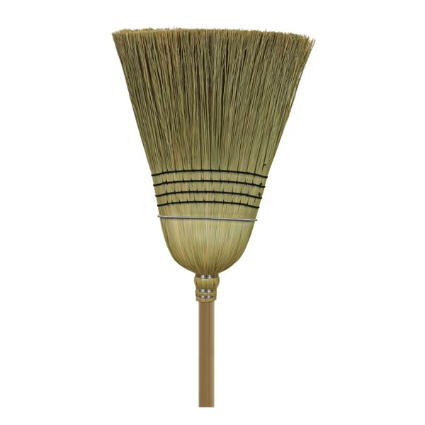 O-Cedar Commercial Warehouse Corn Deluxe Wood Handle Broom, PK6, O-Cedar, Mfr#: 6116-6